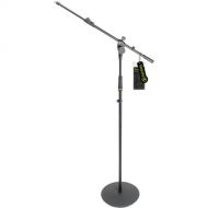Gravity Stands MS 2322 B Microphone Stand with Round Base and 2-Point Adjustment Boom