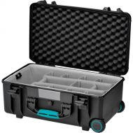 HPRC 2550SSK HPRC Wheeled Hard Case with Second Skin (Black with Blue Handle)