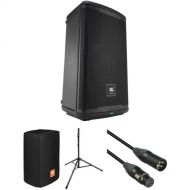 JBL EON710 Powered Speaker Kit with Cover, Stand, and Cable