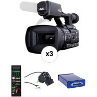 JVC GY-HC500 Slim Triple-Camera Studio Package (3-Camera Kit)