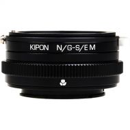 KIPON Macro Lens Mount Adapter with Helicoid for Nikon F-Mount, G-Type Lens to Sony-E Mount Camera