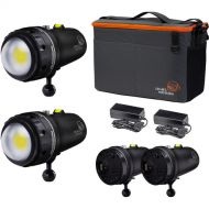 Light & Motion Double Dive 2 x 15K Kit with Dome Port