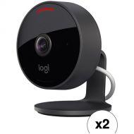 Logitech 1080p Outdoor Circle View Camera with Night Vision (2-Pack)