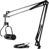MXL APS Podcasting Bundle Audio Podcast Starter Kit with Mic, Stand, and USB Mic Interface