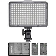 Neewer 176-LED Video Light Kit with 2 Batteries & Dual USB Charger