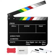 Neewer Acrylic Movie/Film/Theatre Plastic Clapboard Kit (12 x 10