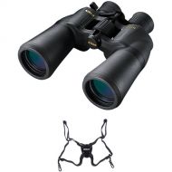 Nikon 10-22x50 Aculon A211 Binoculars with ProStaff Suspender Harness Strap Kit