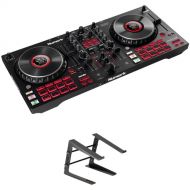 Numark Mixtrack Platinum FX 4-Deck Serato DJ Controller Kit with Stand