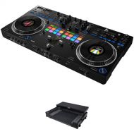 Pioneer DJ DDJ-REV7 2-Channel Serato DJ Pro Controller Kit with Flight Case (All Black)
