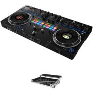 Pioneer DJ DDJ-REV7 2-Channel Serato DJ Pro Controller Kit with Flight Case (Silver and Black)