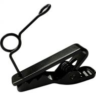 Point Source Audio O-Clip Alligator Clip with Offset Holder for Lavalier Microphone (Black)