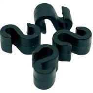 Point Source Audio S-Clip for Dual Headset Style Microphone (4-Pack, Black)