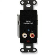 RDL DB-TPR2A Active RCA Stereo Audio Output over Dual RJ45 Receiver Module (Black)