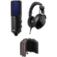 RODE Rode NT-USB+ Professional USB Microphone Kit with Closed-Back Headphones and Reflection Filter