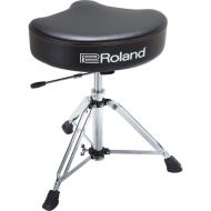 Roland Saddle Drum Throne with Rugged Vinyl Seat and Hydraulic Adjustment