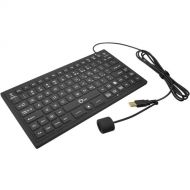 SIIG Industrial/Medical-Grade Backlit Keyboard with Pointing Device (Black)