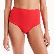 Jcrew High-waisted bikini bottom in piqué nylon