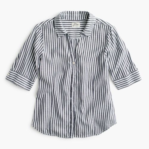 제이크루 Jcrew Short-sleeve button-up shirt in stripe
