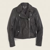 Jcrew Collection washed leather motorcycle jacket