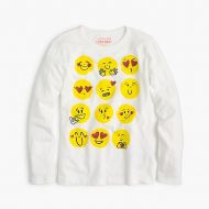 Jcrew Girls multi-emoji T-shirt