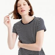 Jcrew Supersoft Supima raw-edge T-shirt in stripes