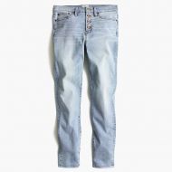 Jcrew 9 high-rise toothpick jean in Leddy wash with button fly
