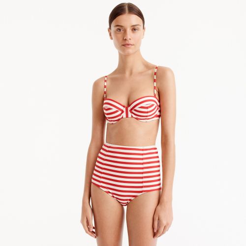 제이크루 Jcrew Underwire bikini top in classic stripe