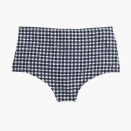 Jcrew High-waist bikini bottom in gingham