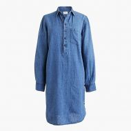 Jcrew Side-button shirtdress in chambray