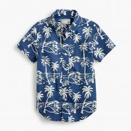 Jcrew Boys Secret Wash shirt in palm print