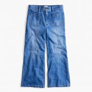 Jcrew Point Sur wide-leg crop jean in blue