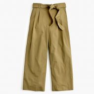 Jcrew Wide-leg cropped pant in cotton-poplin