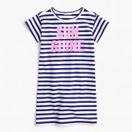 Jcrew Girls sunshine T-shirt dress in stripes