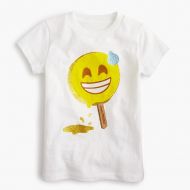 Jcrew Girls just chilling emoji T-shirt
