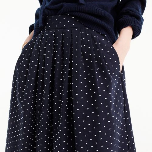 제이크루 Jcrew Midi skirt in vintage clip dot