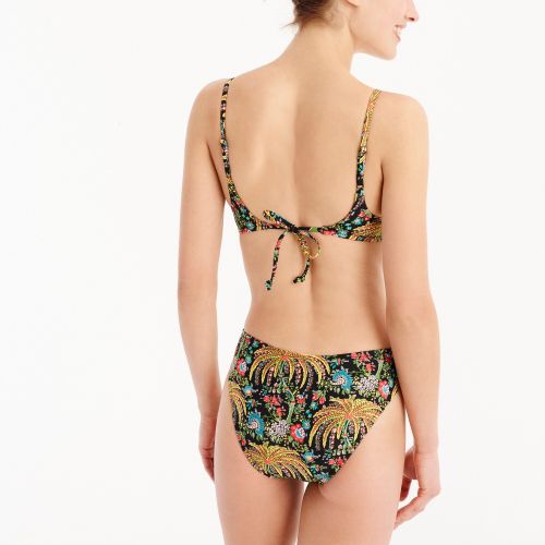 제이크루 Jcrew Tie-back one-piece swimsuit in dryad palms print