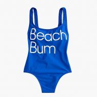 Jcrew Beach Bum plunging scoopback one-piece swimsuit