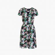 Jcrew Short-sleeve button-front dress in island floral