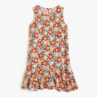 Jcrew Girls ruffle-hem dress in seventies floral